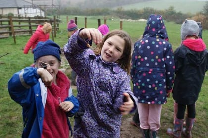 Pupils learn about the Stone Age