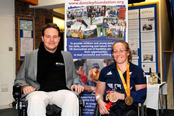 Paralympian supports Dan's night