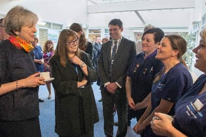 PM sees NHS pressures first hant at Frimley