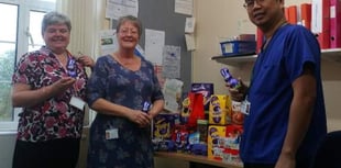 Hospital folk donate to egg-cellent cause