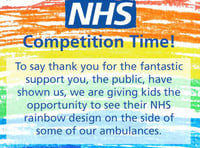 Calling all budding young artists – see your creation on an ambulance