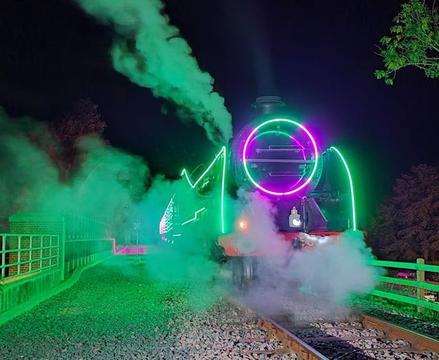 A dazzling end to train lights show