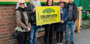 Birthday boy Phil is five millionth passenger on Watercress Line