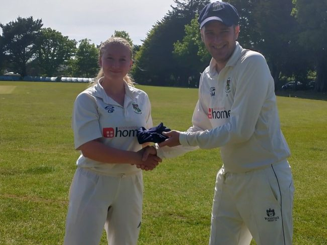 Gemma Porter makes history as she receives her baggy blue cap