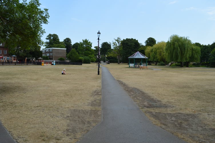 Farnham town centre has been very quiet on both Monday and Tuesday as people avoid the record hot weather