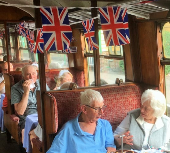 Dementia Friendly Alton and Dementia Friendly Hampshire Tiaras On The Train ride on the Watercress Line, September 2022.