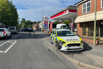 Petersfield pensioner injured in Ramshill crash with police car