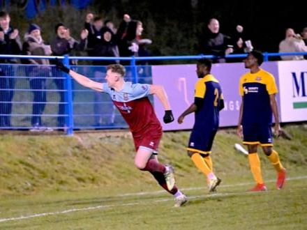 Connor Young celebrates