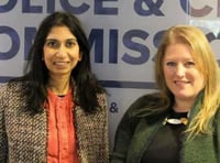 Home secretary praises Hampshire police and crime commissioner