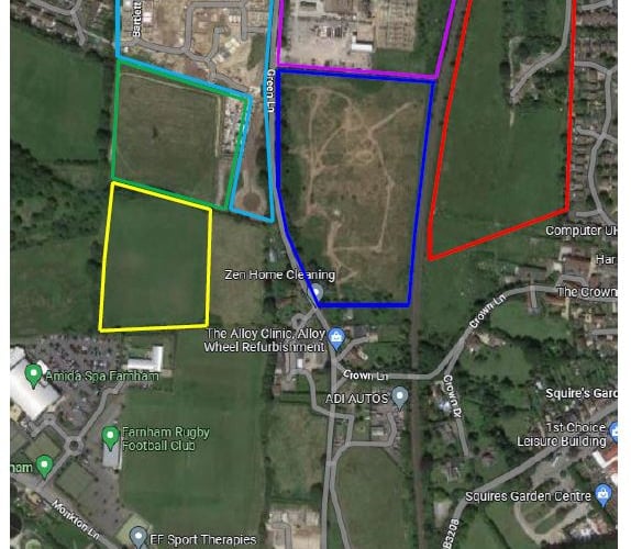 Cumulative development off Lower Weybourne Lane