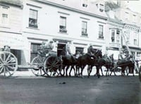 Horses and soldiers in Alton High Street