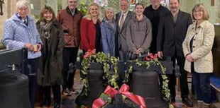 Hawkley church bells ring again for new King