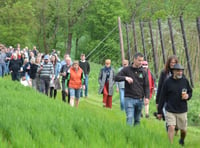 Hogs Back ‘beats the bounds' at hop blessing – but no head banging!