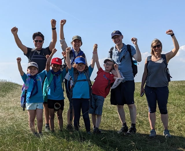 Camelsdale Scouts walk length of South Downs in ONE DAY for hut appeal