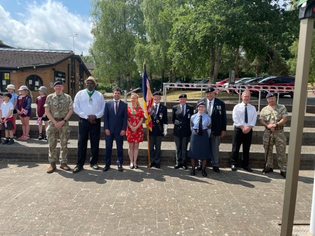 Armed Forces Day flag raising, Bordon, June 19th 2023.