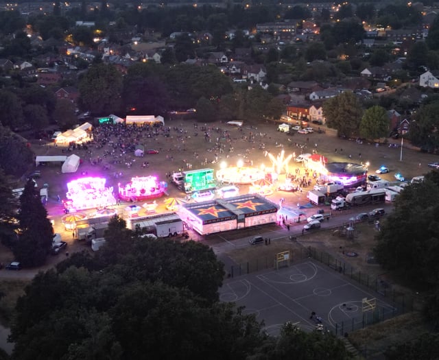 Incredible drone photos capture Hale Carnival from the air at night