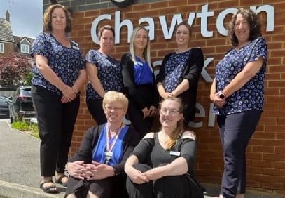 Chawton Park Surgery patient co-ordinator team, July 2023.