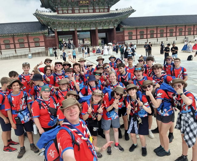 Farnham and Haslemere scouts arrive for South Korean adventure