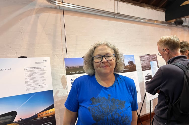 Julie Crossley, Labour councillor representing Aldershot Park and environmental representative on the Farnborough Aerodrome consultative committee