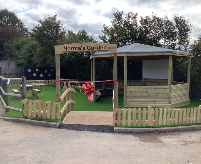 Ropley CE Primary School opens Norma's Garden