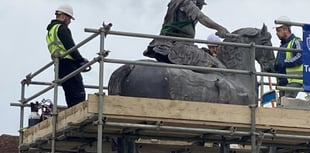 Petersfield's 'King' Billy is back on his horse after restoration