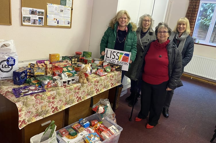 Liss Food Bank donation