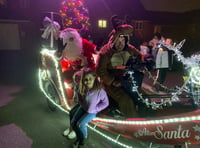 Video: Santa's Sleigh visits Alton's Barley Fields