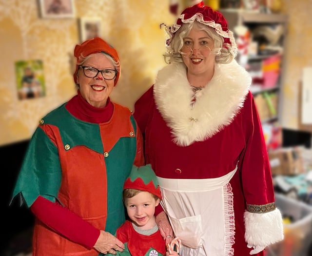 Mrs Claus is coming to town as Bordon mum  dresses the part for RSPCA