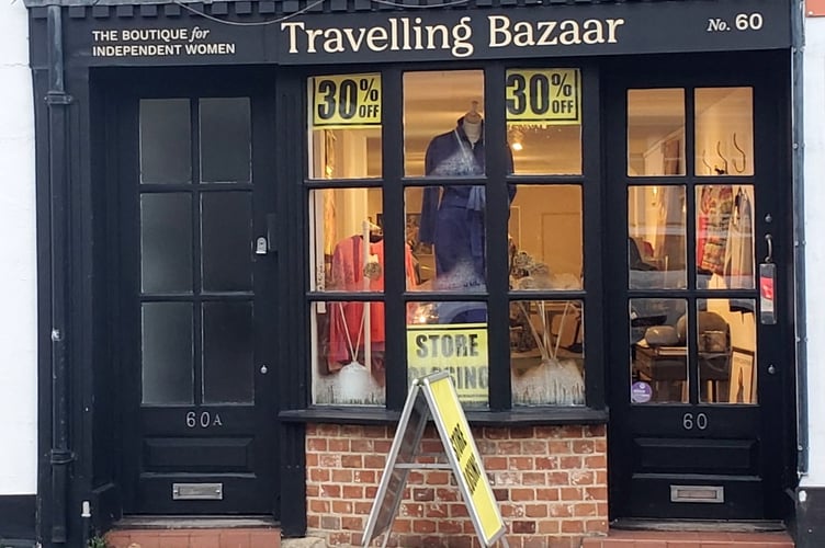 Travelling Bazaar is to close its doors in Downing Street, Farnham, on Saturday, December 23