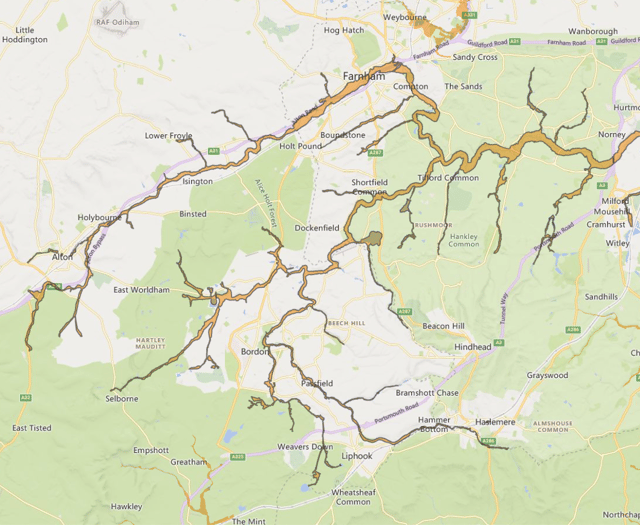 Flood alert issued for Upper River Wey including Alton and Farnham