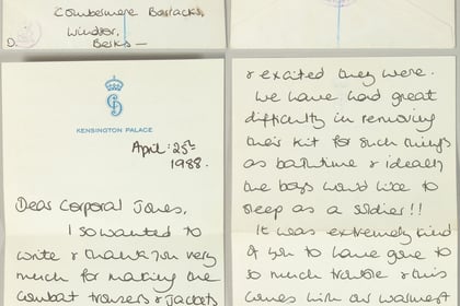 Handwritten Princess Diana letter to be sold at Haslemere auction