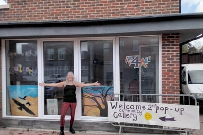 Pop-up community art gallery in old police station divides community