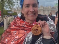 Haslemere's 'reading fairy' runs first London Marathon