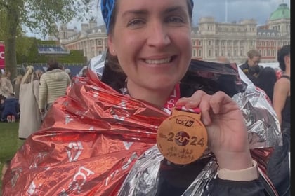 Haslemere's 'reading fairy' runs first London Marathon