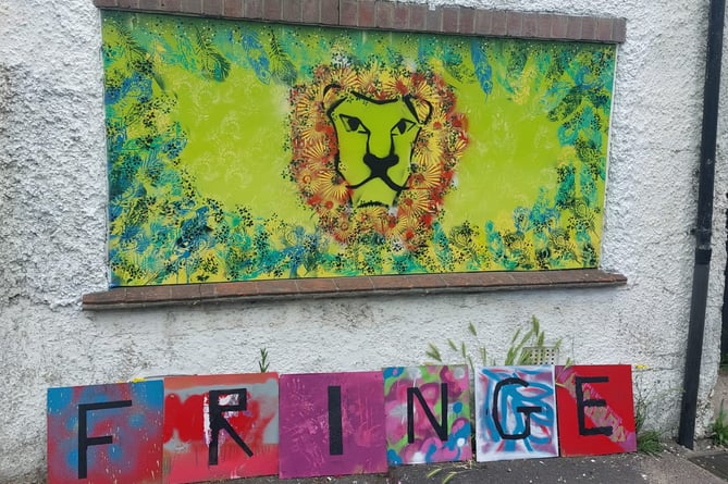 Children combined their talents to create Fringe inspired mural 