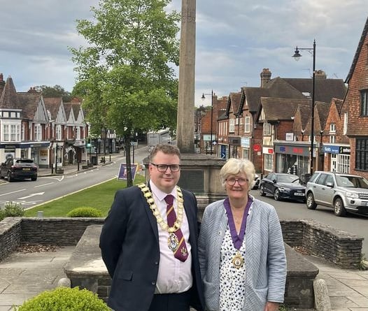 Haslemere Town Mayor Oliver Leach and Mayoress Claire Leach