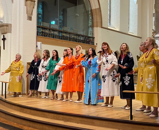 Dancing in the aisles as Ukrainian choir dazzle at church fundraiser