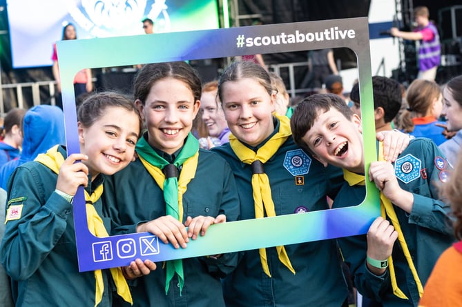 Thousands of Scouts and Guides descend on Ardingly in West Sussex for the 40th Scoutabout