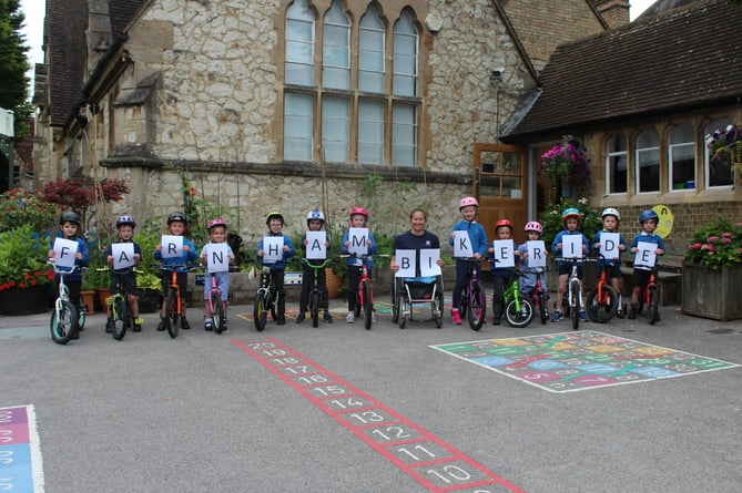 St Andrew's Rachel Morris Farnham Bike Ride PIC1