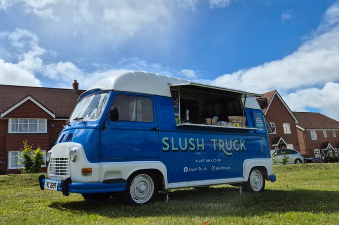 The shop originally started as just a Slush Truck and still operates today as part of the business 