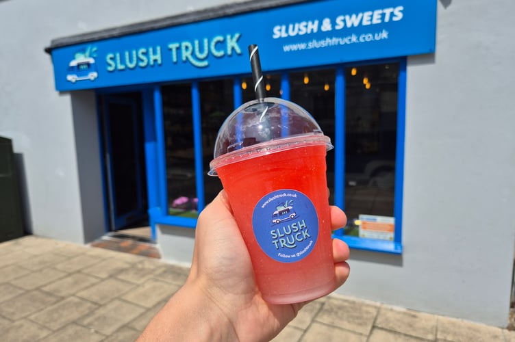 The shop offers 24 flavours of slushie alongside sweets, drinks and chocolate 