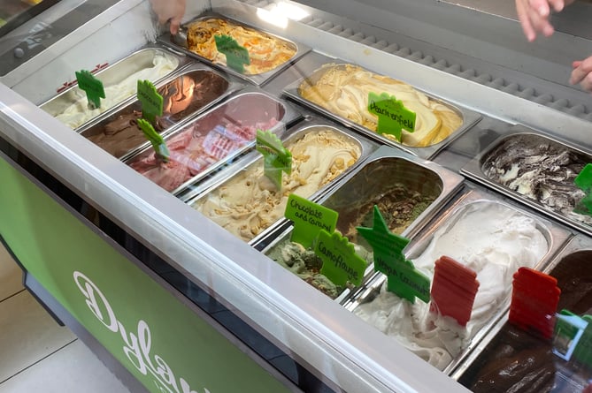 Dylan's Petersfield ice cream flavours