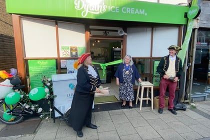 What a scoop as ice cream parlour officially opens