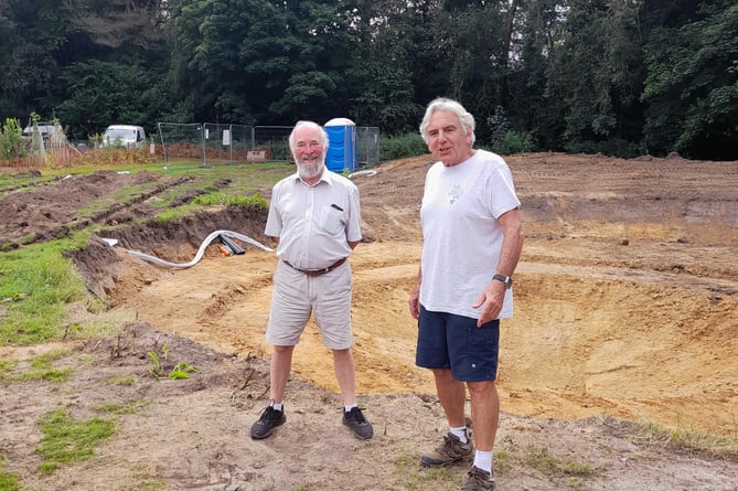 Headley Allotments Balancing Pond Work