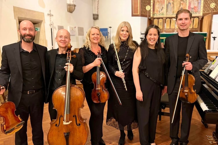 Tippett String Quartet with Lynn Arnold (piano) and Lisa Friend (flute) at St Christopher’s church, Haslemere