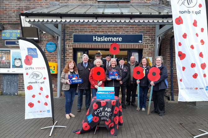 Haslemere volunteers set to top last tear's £41,570 Poppy Appeal