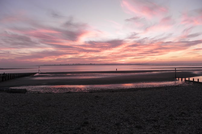 Sunset at West Wittering Beach, Sept 2011 PIC: Ogwen