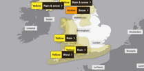 Weather warning as Storm Bert approaches Surrey and Hampshire