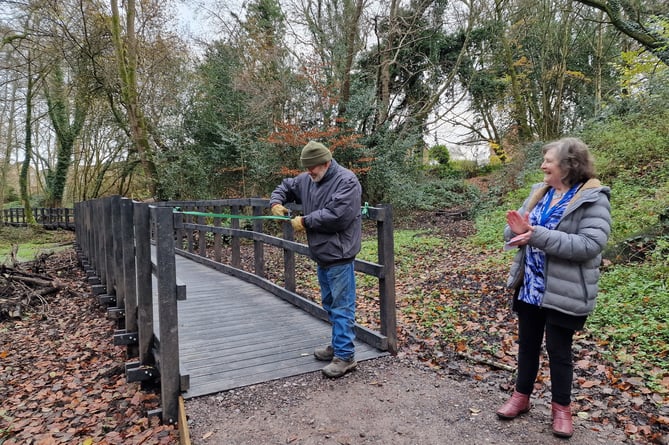 Groundsman, Rick Bowley with Parish Council Chairman, Jeanette Kirby
