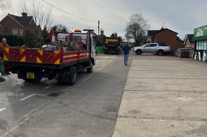 Altis Liphook Road Roadworks Lindford